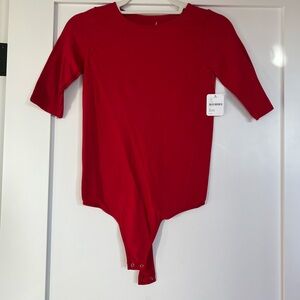 Free People Red Bodysuit